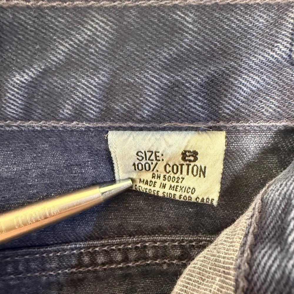 Bill Blass High-Waist Dark Navy Denim Shorts - Picture 7 of 8